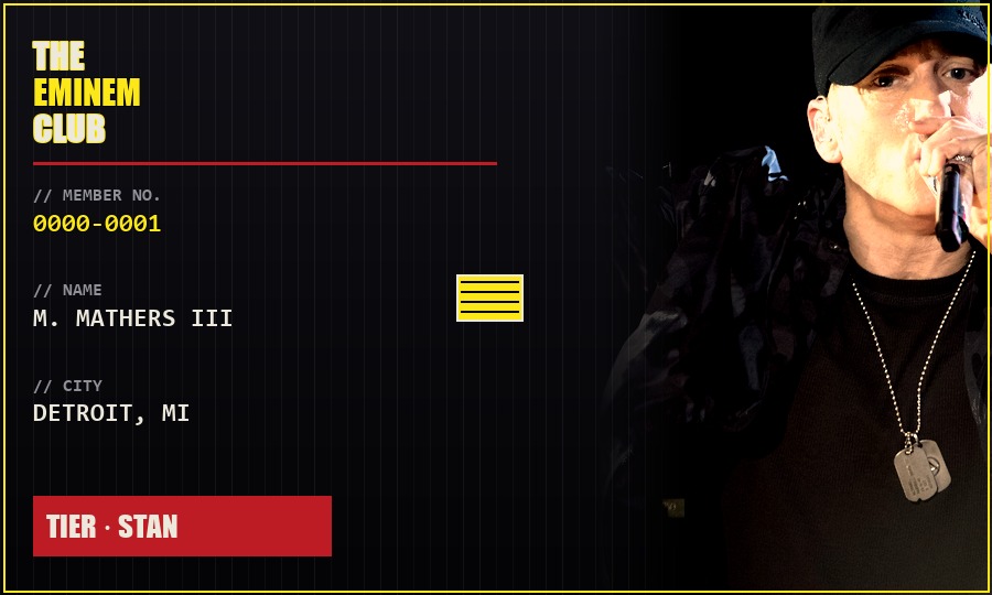 VIP card front